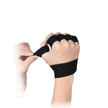 Захват за набирания и помощ за мъртва тяга с кожен протектор за китка и длан, антихлъзгаща защита