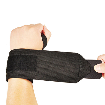 Bandă de încheietură presurizată pentru antrenament, protecție împotriva întinderii, curea pentru ridicarea greutăților, negru