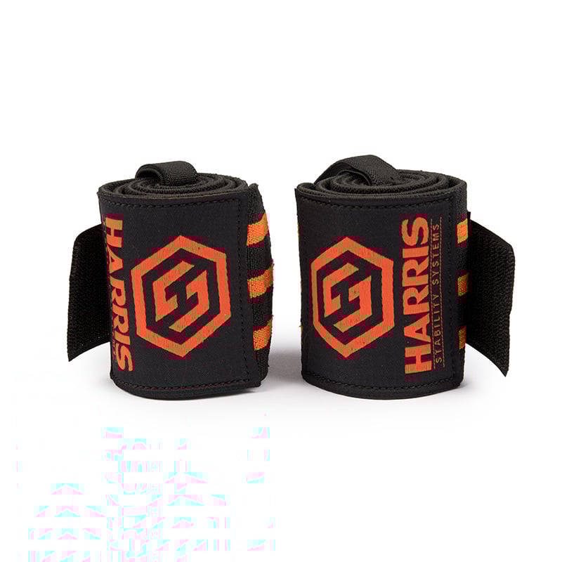 Protector de încheietură Harris, cu dungi negre și portocalii, 62 cm