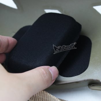 WOSPORT Set accesorii cască pentru teren în aer liber cu căptușeală EVA și Velcro