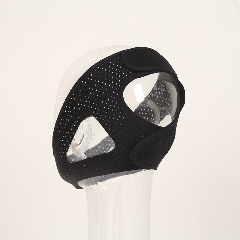 Bandă triunghiulară pentru cap, unisex, pentru corectarea respirației pe gură, suport pentru bărbie, anti-sforăit, material de scufundări