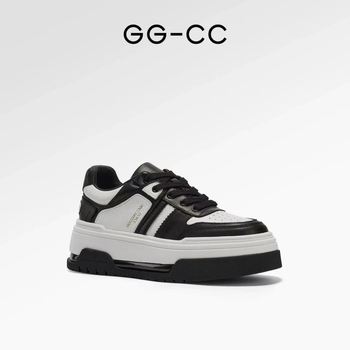 Panda обувки GGCC – нови обувки от естествена кожа с цветни панели, платформа за повдигане и ежедневни спортни обувки за жени