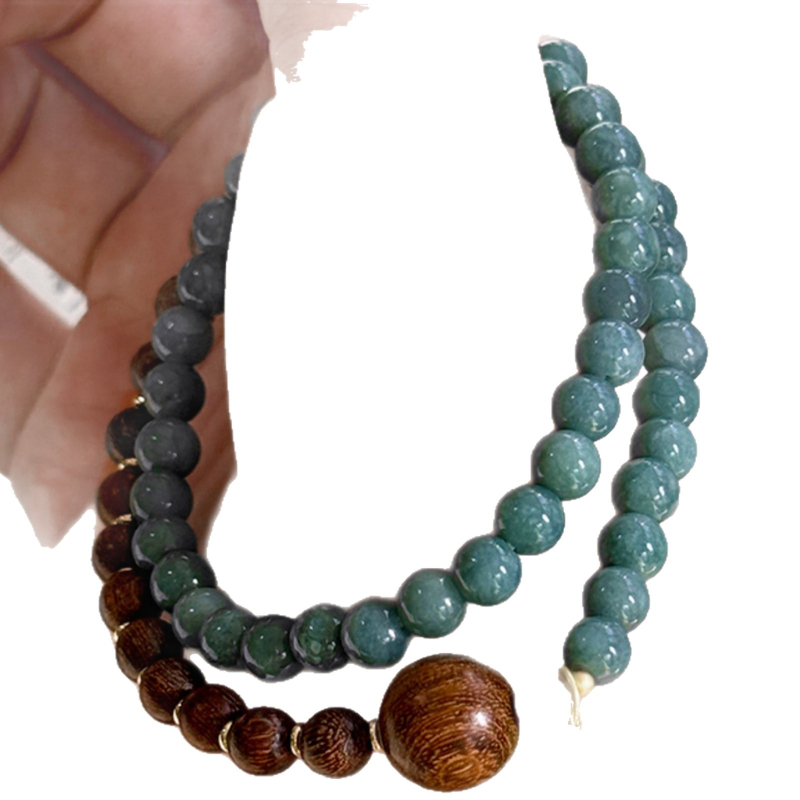 Narukvica od Hetianskog nefrita i sandalovog drveta