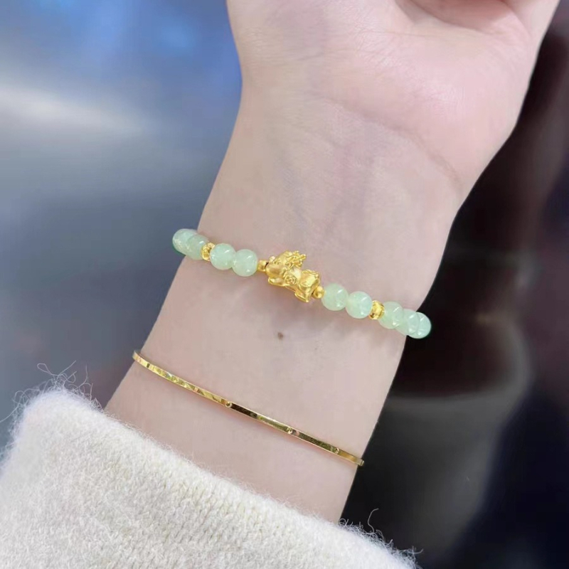 Nova narukvica Pixiu za djecu u retro kineskom stilu, jednostavna i moderna, imitacija Hetian jadea, elegantna i svestrana