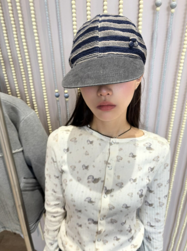 Сладък принт на животни, пълен принт върху дълъг ръкав T‑shirt с кардиган стил със скрити копчета за момичета