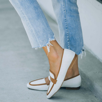 Ženski loafer s okruglim vrhom, gornji dio od velura, niski profil, casual cipele, jednobojne boje, gumeni potplat, veličine 40-43