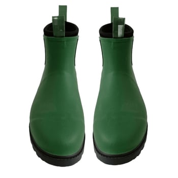 Női rövid Chelsea esőcsizma, vízálló gumiból, csúszásmentes talppal, minden évszakra, zöld és kamuflázs