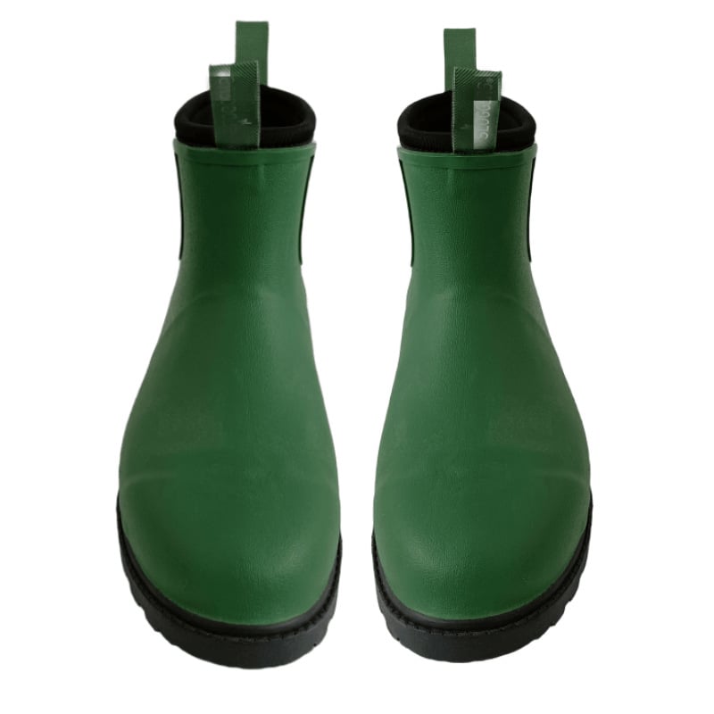 Női rövid Chelsea esőcsizma, vízálló gumiból, csúszásmentes talppal, minden évszakra, zöld és kamuflázs