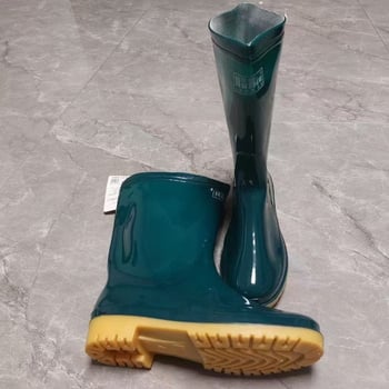 Női magas szárú esőcsizma pamuttal bélelt, meleg, 28 cm magas szár, vastag gumitalp