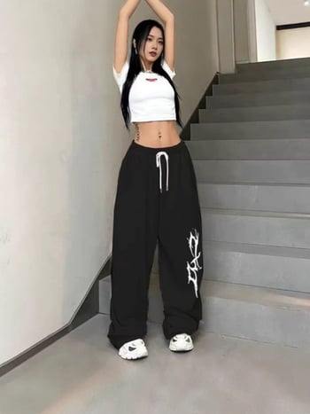 Панталони за джаз танци за жени, свободна кройка, уличен стил, хип-хоп, със стягащ ефект