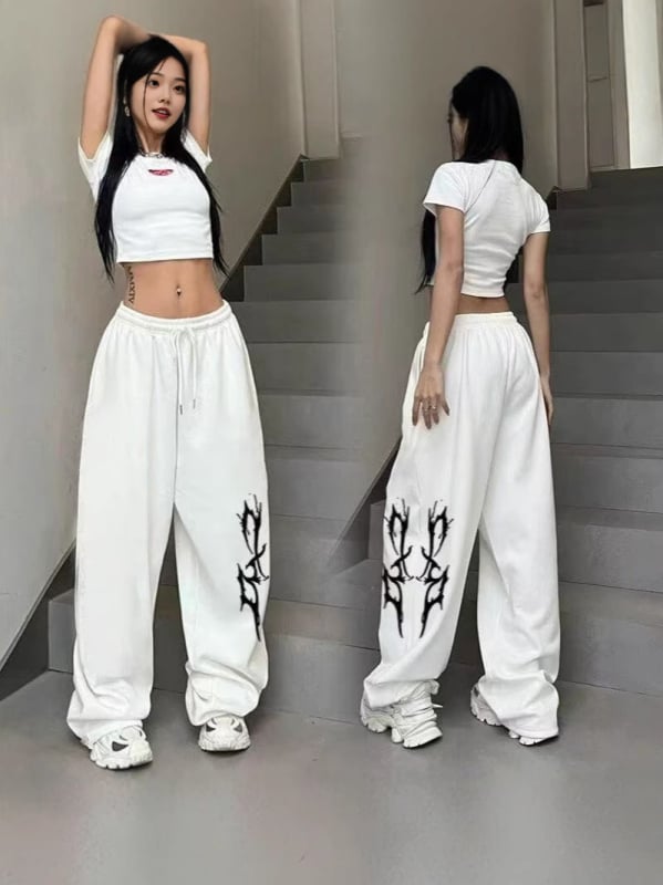 Панталони за джаз танци за жени, свободна кройка, уличен стил, хип-хоп, със стягащ ефект