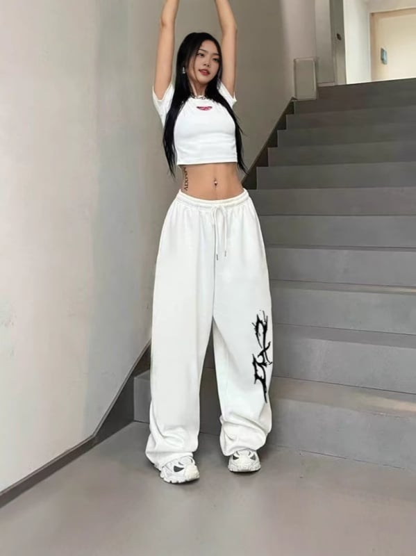 Панталони за джаз танци за жени, свободна кройка, уличен стил, хип-хоп, със стягащ ефект