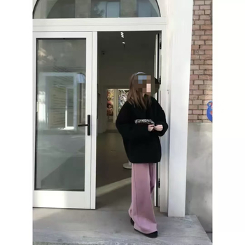 Monoo Slim-Fit спортни панталони за пролет и лято, свободен силует, ежедневни, композитна материя