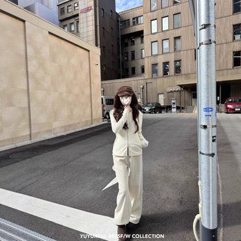 YUYUREAL Четири цвята флисови удебелени спортни долни панталони за ежедневен комфорт