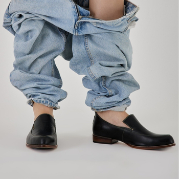 Női mindennapi slip-on cipő alacsony sarkú, kerek orr, PU felsőrész, méretek 40–43