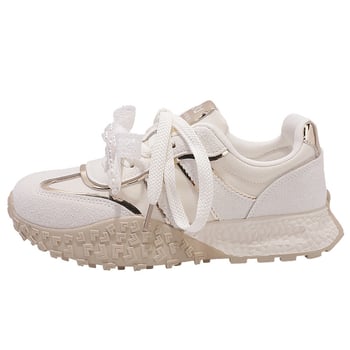 Női vastag talpú fehér edzőcipő Bell LZ6073, tavasz-nyárra