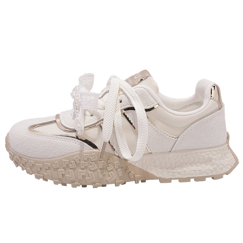 Női vastag talpú fehér edzőcipő Bell LZ6073, tavasz-nyárra