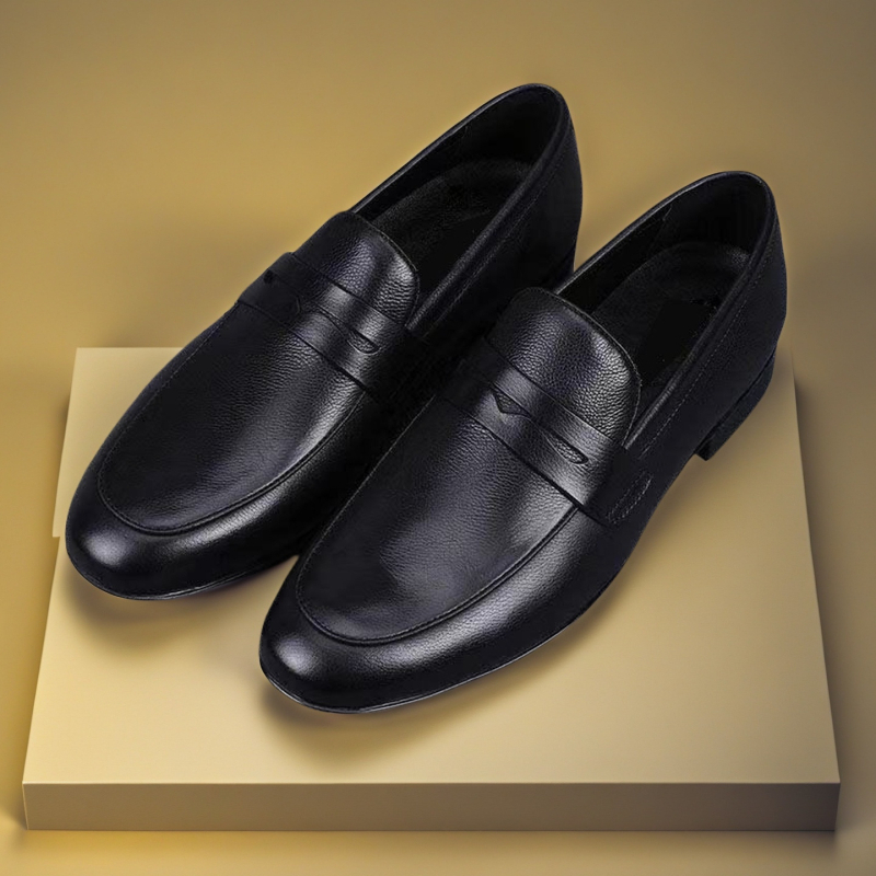 Мъжки PU кожени обувки, Slip-on, остър нос, дишащи, удобни, ежедневни, модни, гумена подметка
