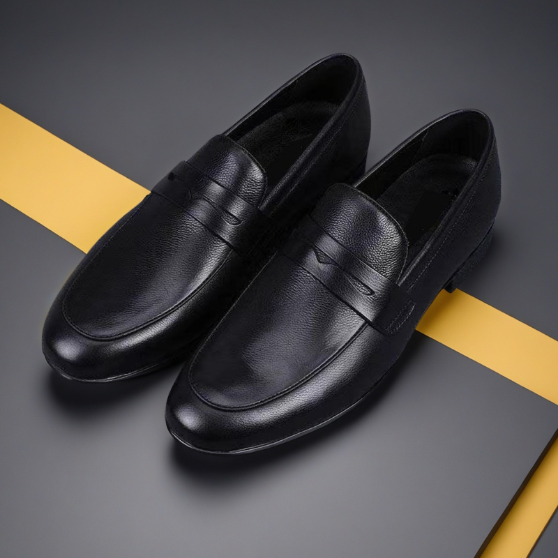 Мъжки PU кожени обувки, Slip-on, остър нос, дишащи, удобни, ежедневни, модни, гумена подметка