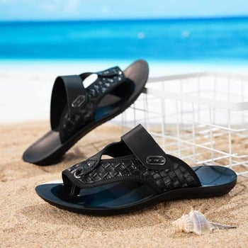 Мъжки летни сандали с мека подметка, обувки за плаж с открити пръсти, удобни за ежедневно носене