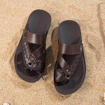 Мъжки летни сандали с мека подметка, обувки за плаж с открити пръсти, удобни за ежедневно носене