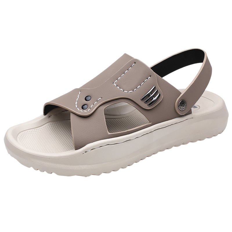 Мъжки летни сандали - антихлъзгави за шофиране и за външна употреба, ежедневни обувки за плажа с дебела подметка