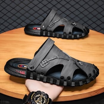 Мъжки лятни сандали със затворен нос, екстра голям размер, лято 2025