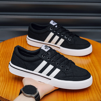 Мъжки дишащи платнени маратонки за четири сезона, ежедневни спортни обувки в стил Харадзюку