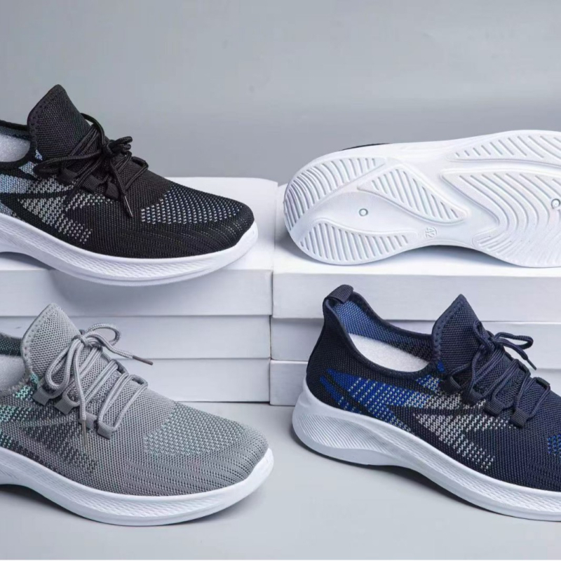 Пролет 2025: мъжки дишащи обувки Flyknit – леки ежедневни маратонки за бягане
