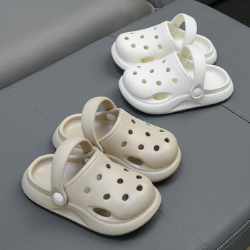 EVA Детски затворени чехли за вътрешна употреба с неслизваща подметка — летни обувки за деца