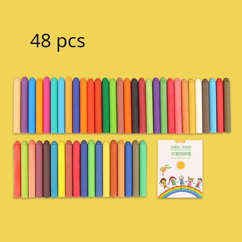 Χρωματιστή κιμωλία διαλυτή στο νερό, με καθαρά χέρια, χωρίς σκόνη, κατάλληλη για σχέδιο παιδιών και χρήση σε τάξεις δασκάλων.