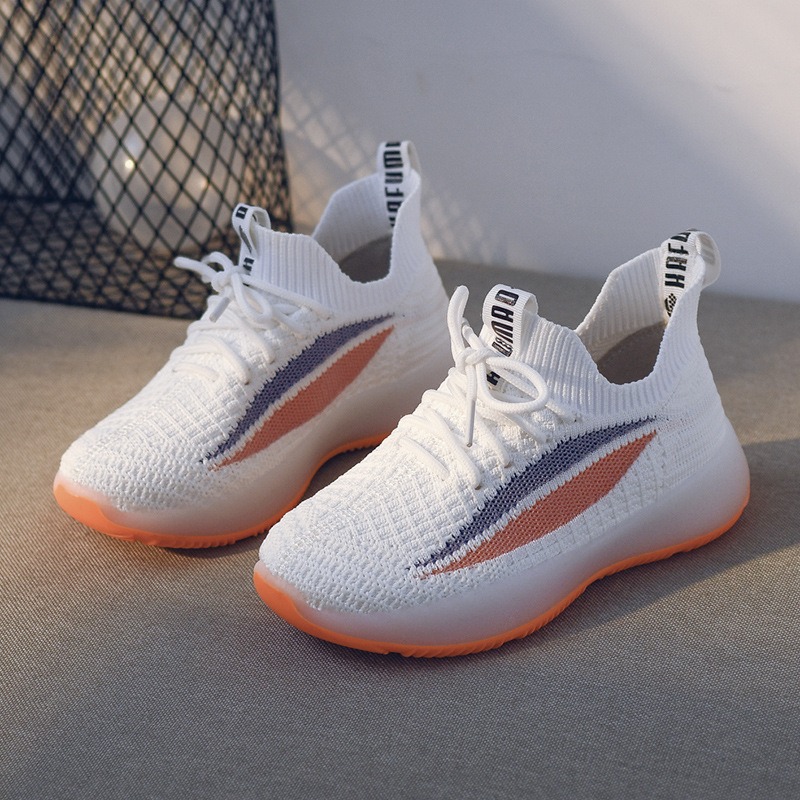 Детски кокосови маратонки с дишащ Flyknit мрежеста горна част, леки унисекс спортни обувки за 2025 пролет–есен