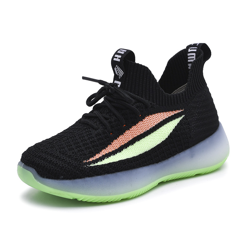 Детски кокосови маратонки с дишащ Flyknit мрежеста горна част, леки унисекс спортни обувки за 2025 пролет–есен