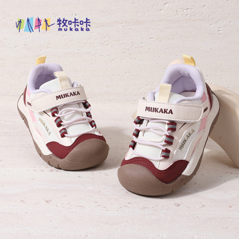 Стилни обувки за прохождане за деца, мека подметка, защита срещу удар, дишащи, пролет 2026