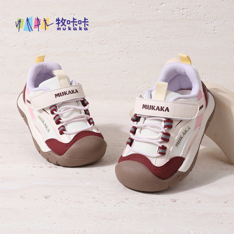 Стилни обувки за прохождане за деца, мека подметка, защита срещу удар, дишащи, пролет 2026