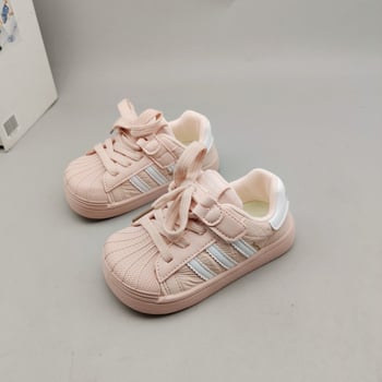 Детски модни класически обувки с shell-toe, ежедневни спортни обувки, есенна колекция