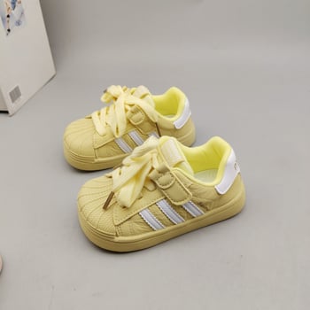 Детски модни класически обувки с shell-toe, ежедневни спортни обувки, есенна колекция