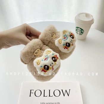 Зимни чорапени обувки за бебета и малки деца, унисекс, топли и с противохлъзгаща подметка