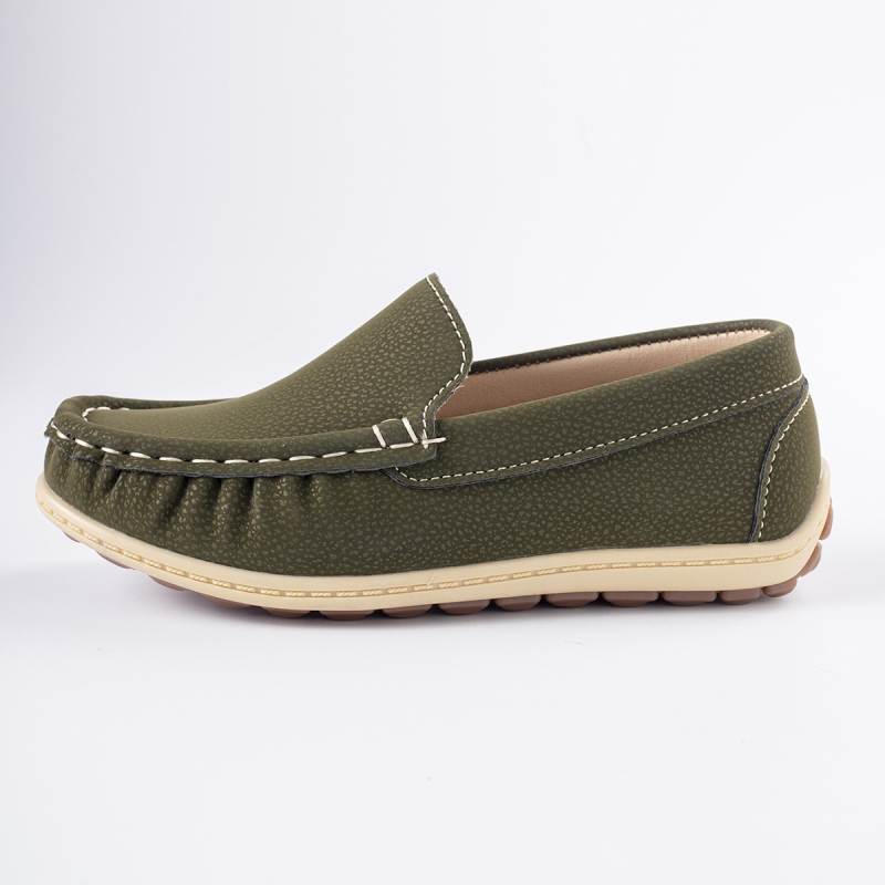 Детски ръчно пришити дишащи обувки за всички сезони – стилни лофери с плоска подметка