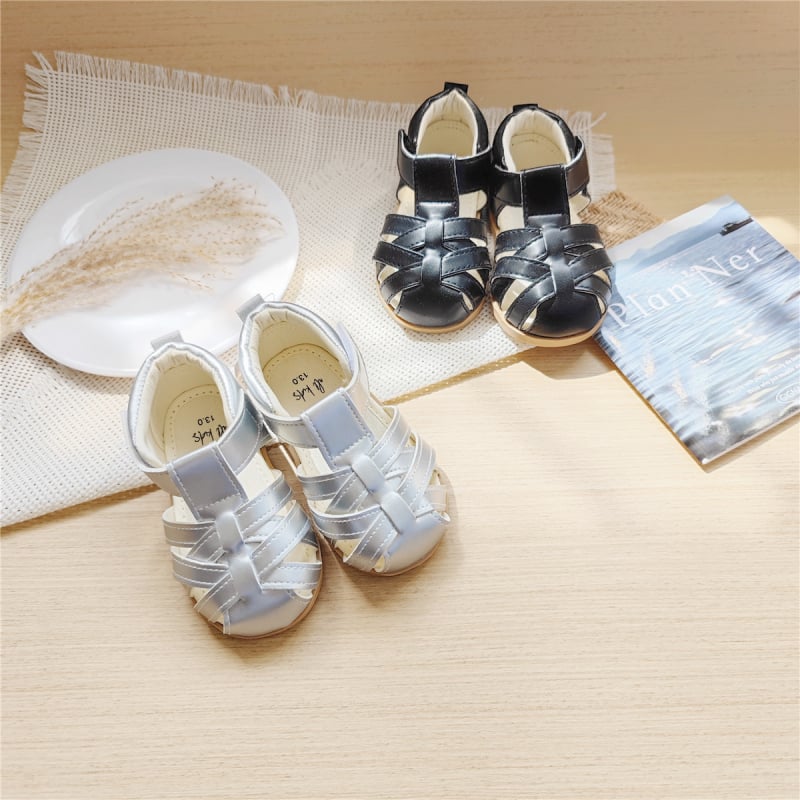Лятни PU сандали за момичета с Velcro лепенка, мека подметка