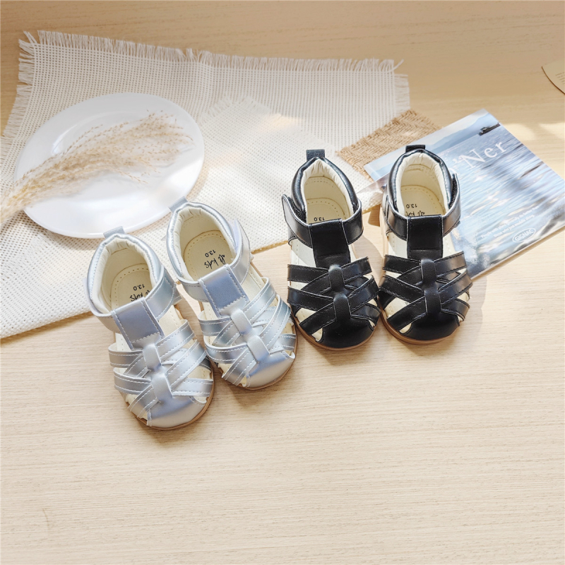 Лятни PU сандали за момичета с Velcro лепенка, мека подметка
