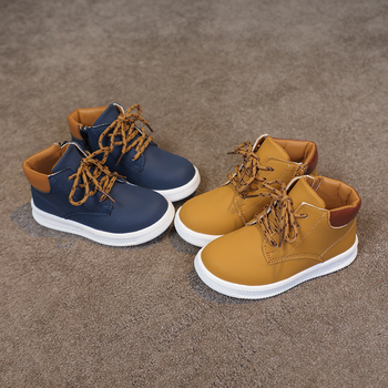 Унисекс детски спортни обувки в корейски стил, високо горно с странична ципа, ежедневни и стилни кецове