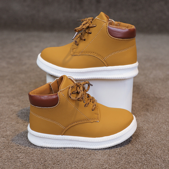 Унисекс детски спортни обувки в корейски стил, високо горно с странична ципа, ежедневни и стилни кецове