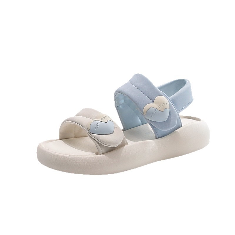 Детски принцес сандали за лято 2025, мека подметка, за момичета 4-12 години, ежедневни плажни обувки