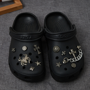 Аксесоари за обувки Carloch с отвори за DIY: декоративни цветчета, закопчалки и винтидж метални части за обувки, които се свалят