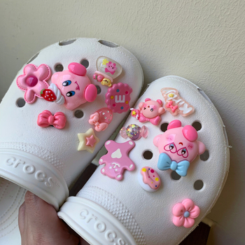 Crocs аксесоари за обувки, обувни висулки, DIY комплект Kirby висулки, сладки декоративни аксесоари