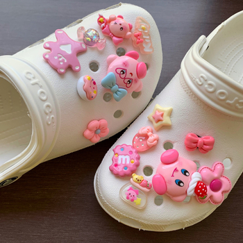 Crocs аксесоари за обувки, обувни висулки, DIY комплект Kirby висулки, сладки декоративни аксесоари