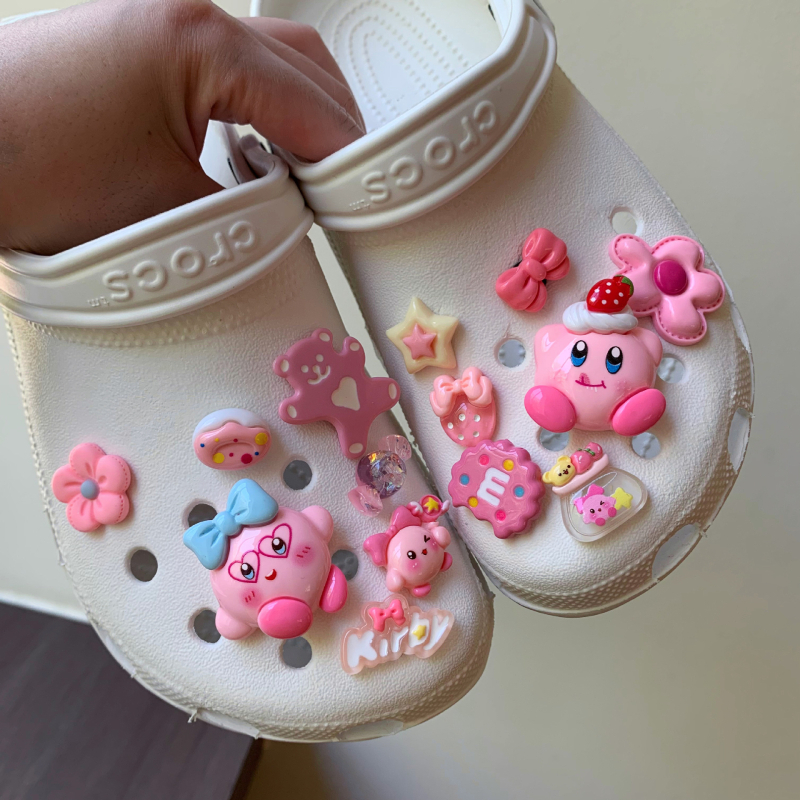 Crocs аксесоари за обувки, обувни висулки, DIY комплект Kirby висулки, сладки декоративни аксесоари