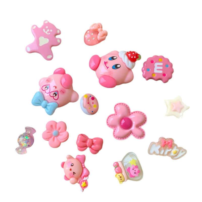 Crocs аксесоари за обувки, обувни висулки, DIY комплект Kirby висулки, сладки декоративни аксесоари