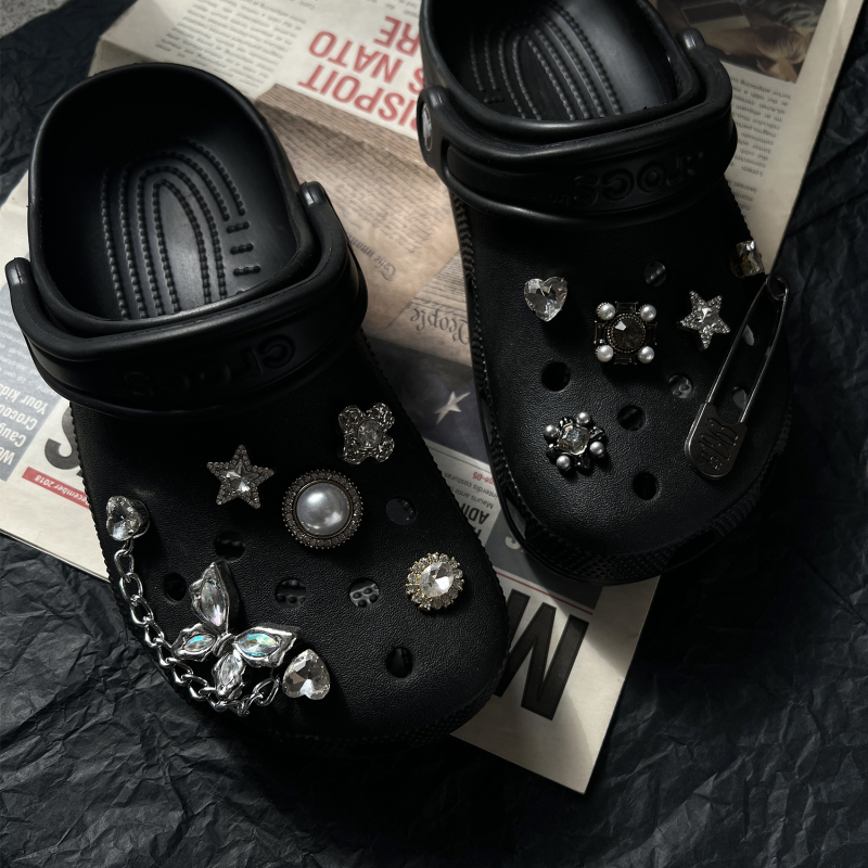 DIY пеперудени кристални цветчета за Crocs